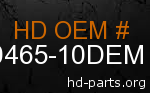 hd 60465-10DEM genuine part number