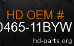 hd 60465-11BYW genuine part number
