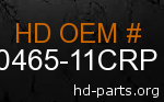 hd 60465-11CRP genuine part number
