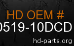 hd 60519-10DCD genuine part number