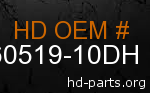 hd 60519-10DH genuine part number