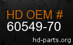 hd 60549-70 genuine part number