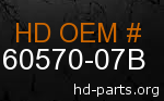 hd 60570-07B genuine part number