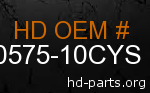 hd 60575-10CYS genuine part number