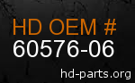 hd 60576-06 genuine part number