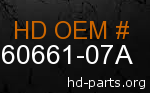 hd 60661-07A genuine part number
