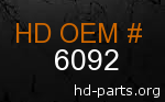 hd 6092 genuine part number