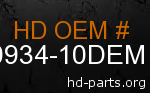 hd 60934-10DEM genuine part number