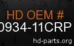 hd 60934-11CRP genuine part number