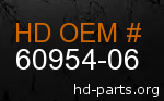 hd 60954-06 genuine part number