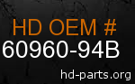 hd 60960-94B genuine part number