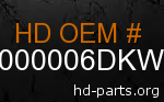 hd 61000006DKW genuine part number
