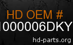 hd 61000006DKY genuine part number