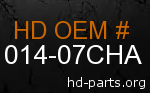 hd 61014-07CHA genuine part number