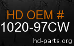 hd 61020-97CW genuine part number