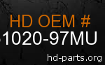 hd 61020-97MU genuine part number