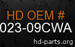 hd 61023-09CWA genuine part number