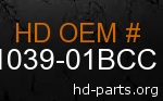 hd 61039-01BCC genuine part number