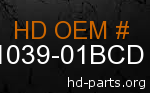 hd 61039-01BCD genuine part number