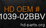 hd 61039-02BBV genuine part number