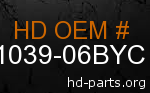 hd 61039-06BYC genuine part number