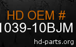 hd 61039-10BJM genuine part number