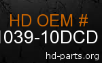 hd 61039-10DCD genuine part number