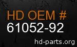 hd 61052-92 genuine part number