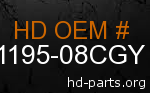hd 61195-08CGY genuine part number