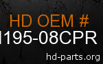 hd 61195-08CPR genuine part number