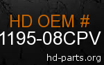 hd 61195-08CPV genuine part number