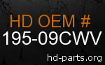 hd 61195-09CWV genuine part number