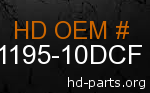 hd 61195-10DCF genuine part number