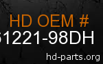 hd 61221-98DH genuine part number