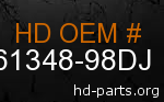 hd 61348-98DJ genuine part number