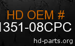 hd 61351-08CPC genuine part number