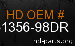 hd 61356-98DR genuine part number