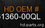 hd 61360-00QL genuine part number