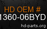 hd 61360-06BYD genuine part number