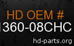hd 61360-08CHC genuine part number
