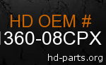 hd 61360-08CPX genuine part number