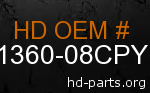 hd 61360-08CPY genuine part number