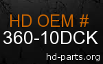 hd 61360-10DCK genuine part number