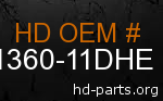 hd 61360-11DHE genuine part number