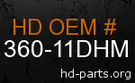 hd 61360-11DHM genuine part number