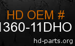 hd 61360-11DHO genuine part number