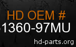 hd 61360-97MU genuine part number