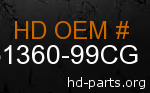 hd 61360-99CG genuine part number
