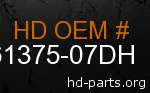 hd 61375-07DH genuine part number