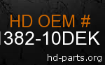 hd 61382-10DEK genuine part number